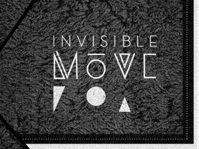 Invisible move design music typography