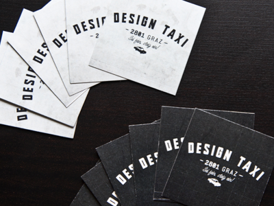 DesignTaxi - business cards design graphic illustration typography