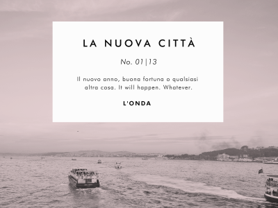 La nuova città design photography typography