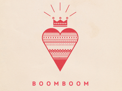 boomboom heart illustration typography