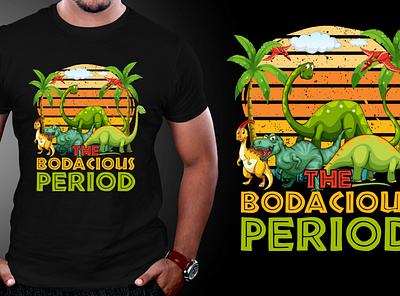 Bodacious Period T-Shirt Design animal animal t shirt design illustration t shirt vantage vector