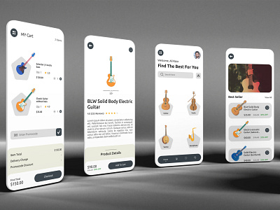 Musical App design design ecommerce app graphic design shopping app ui ui design vector