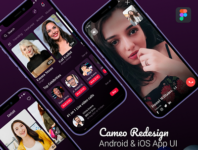 Cameo Redesign Concept UI artist booking book artist cameo clone app favourite app artist