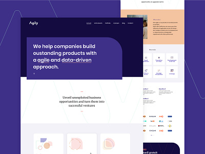 Agily - Website agily anais maxin homepage interface interface design interfaces ui ui design web webdesign