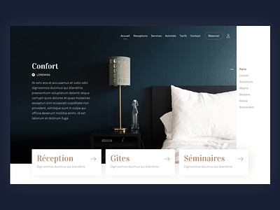 UI Concept - Hotel 2 anais maxin interface ui web
