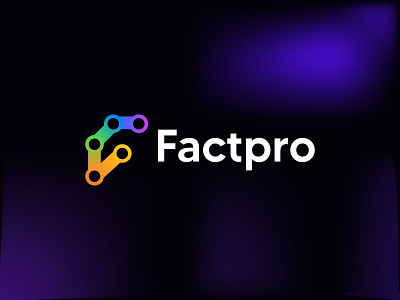Factpro, F Modern Letter Logo brand identity branding creative logo identity logo design logos logotype modern logo