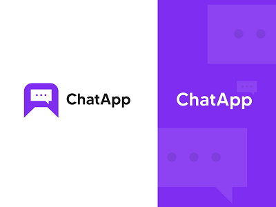 ChatApp logo branding chat logo chatapp creative logo graphic design logo logo design logos modern logo