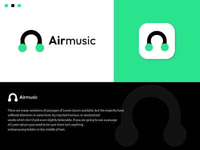 Airmusic logo airmusic app brand identity branding icon logo logo design logos modern logo