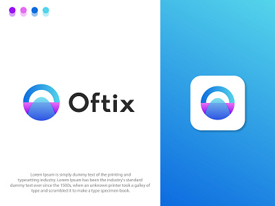 Oftix logo brand mark branding branding identity creative logo graphic design logo logo design modern logo