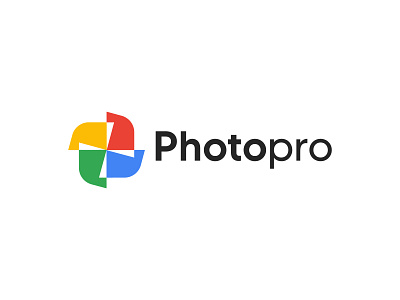 Photopro logo brand mark branding creative logo freelancer graphic design logo logo design modern logo photo logo