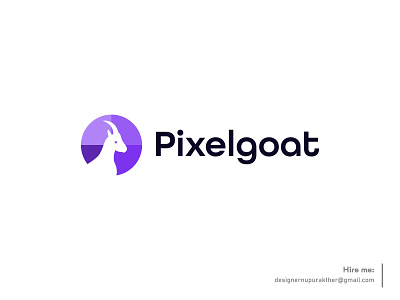 Pixelgoat logo design brand identity brand mark branding creative logo goat logo logo logo design logos modern logo