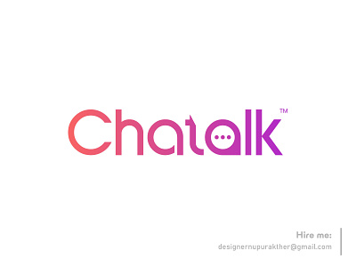 Chatalk logo brand identity brand mark branding chat chat logo identity design logo logo design logo designer mark monoline logo typography typography logo