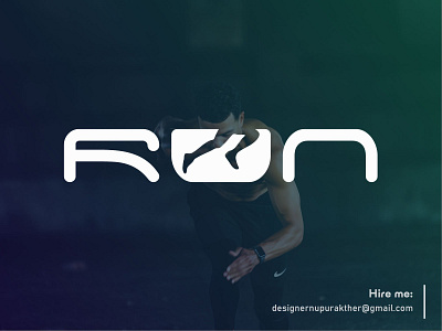 RUN logo design brand mark branding branding identity creative logo logo logo design modern logo run run logo