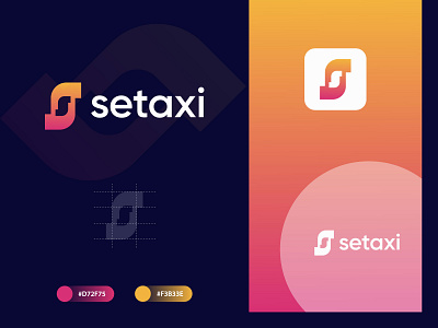 Setaxi modern logo branding letter mark logo logo design logo mark modern logo