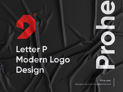 Letter P modern logo