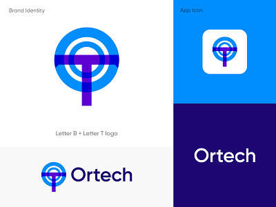 Ortech logo design brand identity brand mark branding freelancer logo logo design modern logo popular logo simple logo visual identity visual identity designer