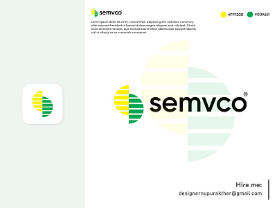 Semvco logo design app branding creative logo freelancer graphic design letter mark letter s logo logo design logo designer logos modern logo popular logo professional logo professional logo designer s logo simple logo unique logo visual identity visual identity designer