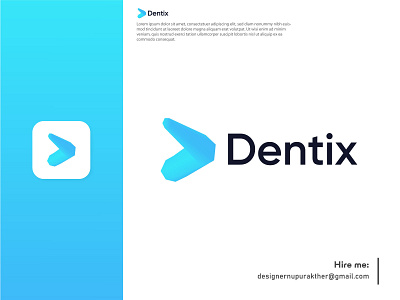 Dentix logo design brand identity branding creative logo logo logo design logo designer logos modern logo popular logo visual identity