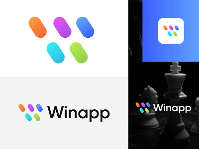 Winapp brand identity branding brandmark logo logo design logos