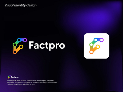 Factpro logo brand identity brand mark branding creative logo logo logo design logos modern logo popular logo visual identity