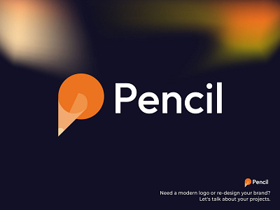Pencil logo brand mark branding creative logo graphic design logo logo design logo designer modern logo pencil pencil logo popular logo professional logo designer visual identity