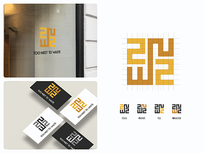 Too Neet To Waste Logo branding design graphic design logo logo design visual identity