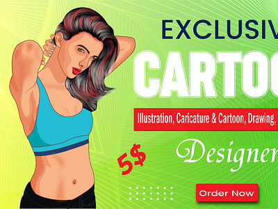 I will draw cartoon caricature vector tracing illustration logo