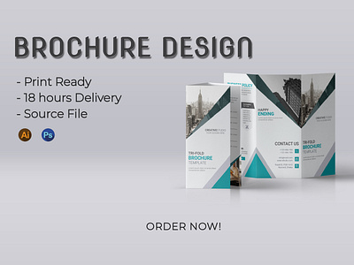 Tri-fold Brochure Design branding brochure business brochure corporate brochure creative brochure design graphic design social media banner tri fold brochure