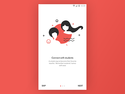 DAY008: On-boarding screen for an education app 365daysofsomething bold clean fre minimal onboarding ui ux