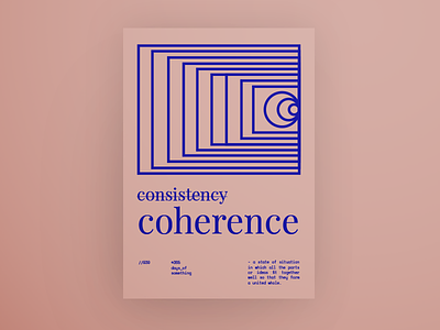 DAY030: Coherence over consistency 365daysofsomething abstract coherence consistency poster swiss ui ux