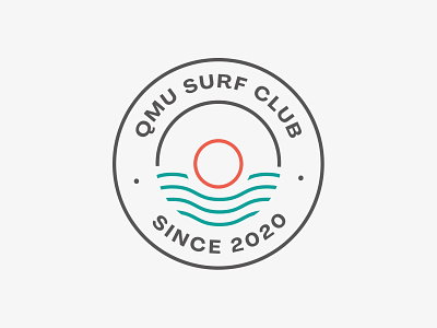 QMU Surf Club branding design editorial graphic design icon identity layout logo marque print typography