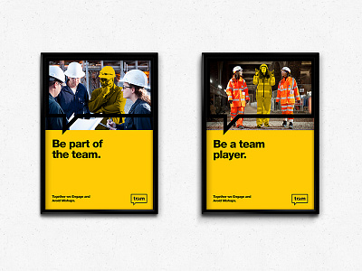 Be part of the team campaign. campaign construction health poster safety