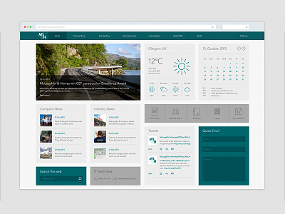 Modular Intranet Mockup