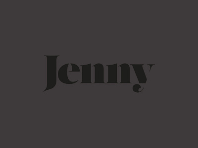 Jenny MUA beauty identity logo make up artist word marque