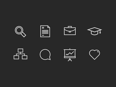 HR Icons design icon design icons line icons ui ux