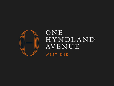 One Hyndland Avenue branding graphic design identity illustration logo luxury marque typography westend