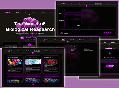 MEDICAL RESEARCH SITE graphic design ui