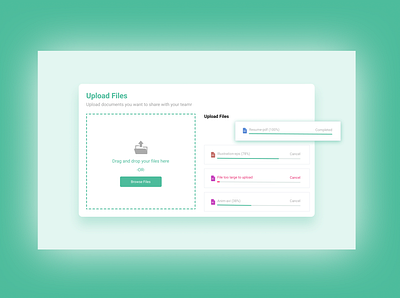 File Upload graphic design ui