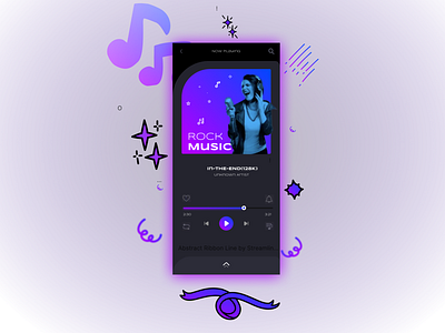 MUSIC PLAYER graphic design ui