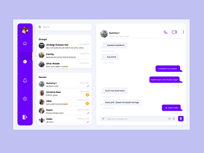 MESSENGER graphic design ui