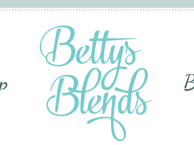 Bettys Blends - Logo v2 bettys blends brand font logo type