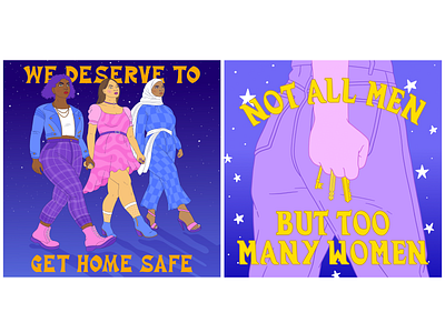 We Deserve to Get Home Safe digital feminism illustration intersectional justice procreate