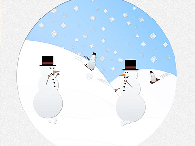 Snow Fun design illustration photoshop vector
