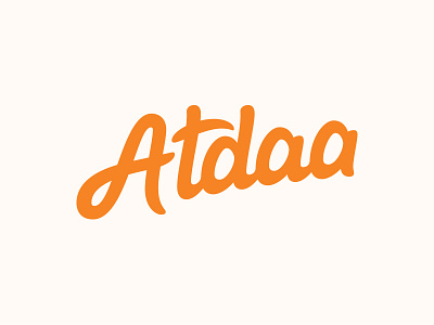 Atdaa - Final Logotype branding custom lettering custom type hand lettering lettering logo logo design logotype process typography word mark