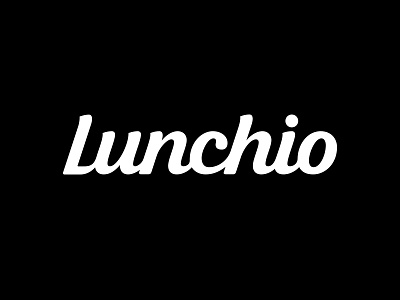 Lunchio Logotype branding custom lettering custom type hand lettering lettering logo logo design logotype process typography word mark