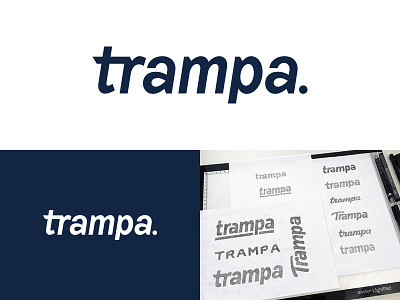 Trampa - Process branding custom lettering custom type hand lettering lettering logo logo design logotype process typography word mark