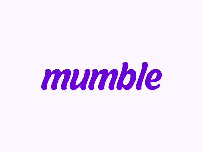 Mumble - Final branding custom lettering custom type hand lettering lettering logo logo design logotype process typography word mark