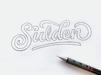 Sulden - Sketch hand lettering lettering logo logo design logotype motorcycles sulden type wordmark