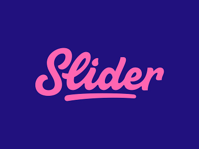 Slider custom type hand lettering lettering logo logo design logotype slider type wordmark