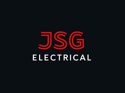 JSG custom type electrical jsg lettering logo logo design logotype type wordmark